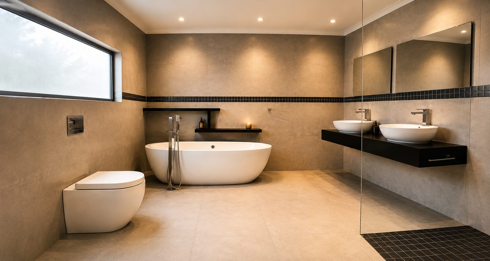 Bathroom renovation completed by Blackbeard & Sons
